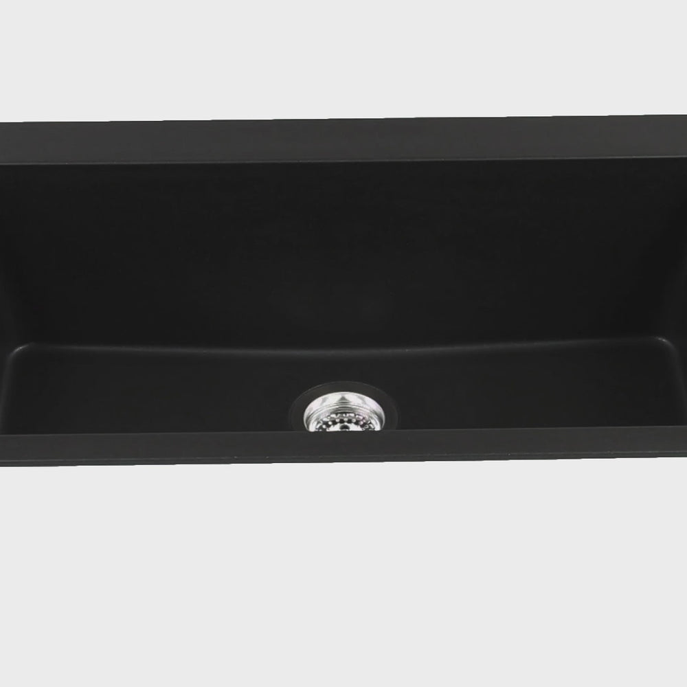 Évier granit noir Schock ZINA 1 grand bac 838x530