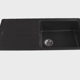 Évier granit noir Schock ELEMENT 1 grand bac 1 égouttoir