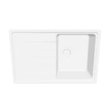 Évier granit blanc Schock ELEMENT 1 bac 1 égouttoir