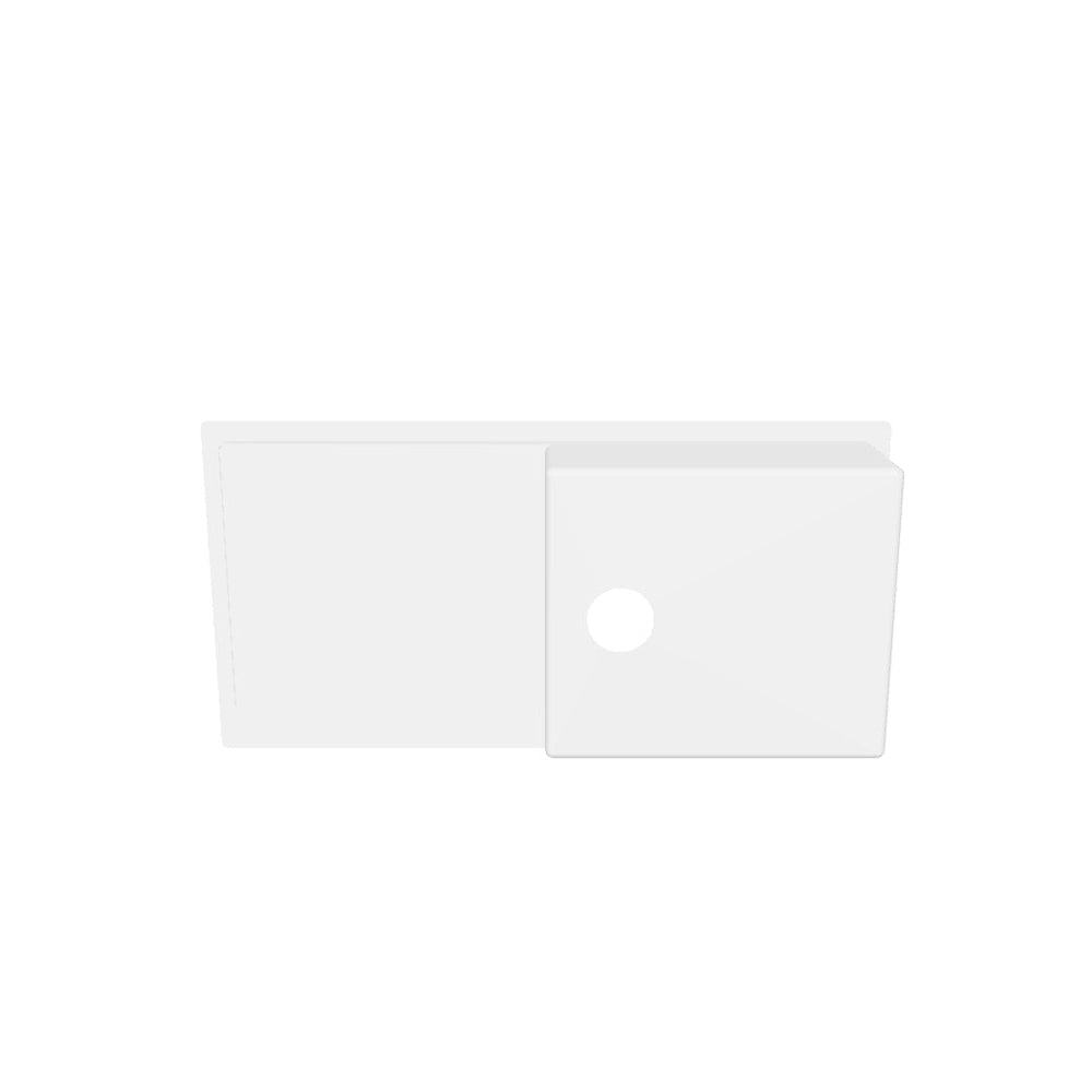 Evier inox Helika LUNY 1 grand bac 1 égouttoir gauche