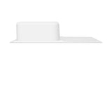 Évier inox lisse Luisina DEBUSSY 1 grand bac 1 égouttoir