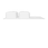 Évier inox lisse Luisina DEBUSSY 2 bacs 1 égouttoir