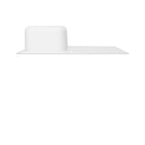 Évier inox lisse Luisina DEBUSSY 1 bac 1 égouttoir