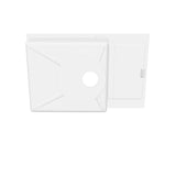 Evier granit noir Helika TESIS 1 grand bac - 1 petit égouttoir