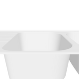 Évier granit blanc Schock VIOLA 2 bacs 1 égouttoir