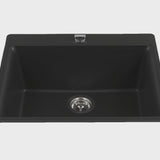 Évier granit noir Schock KAZU 1 grand bac  600x530